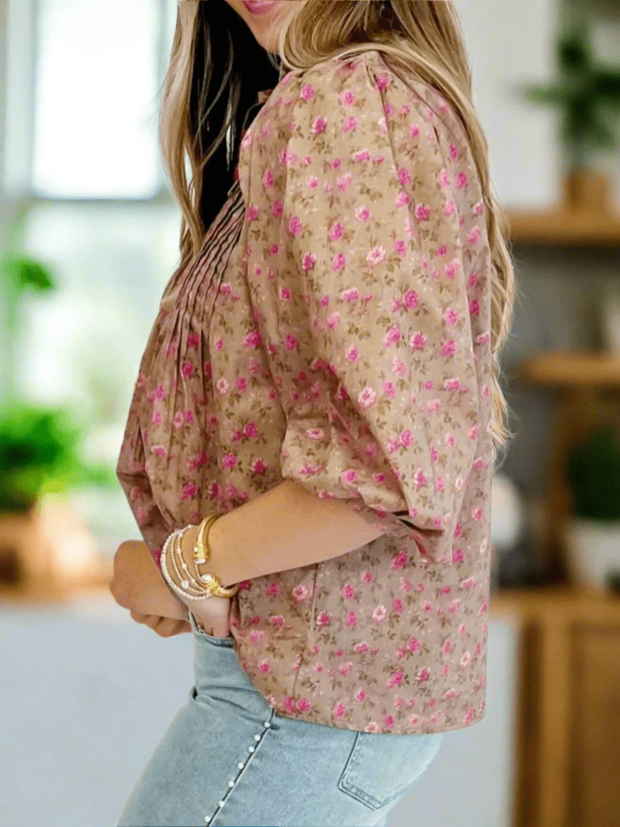 Tea Rose Tapestry Blouse - Image 2