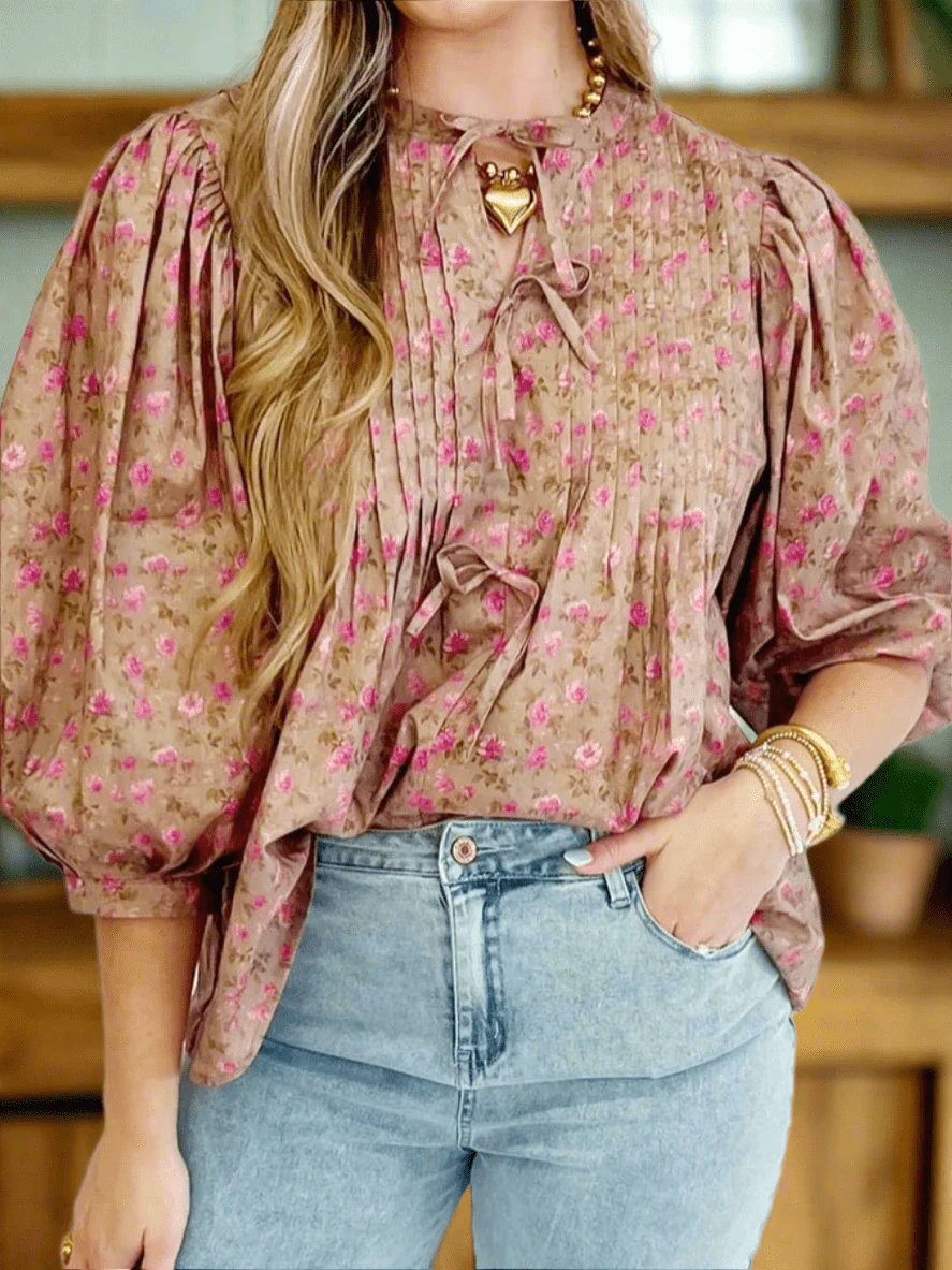 Tea Rose Tapestry Blouse - Image 3