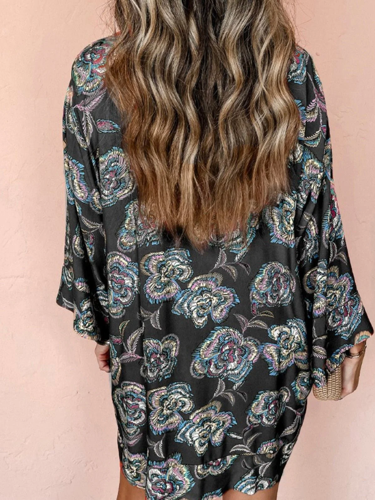 The Black Mandarin Shirt Dress - Image 4
