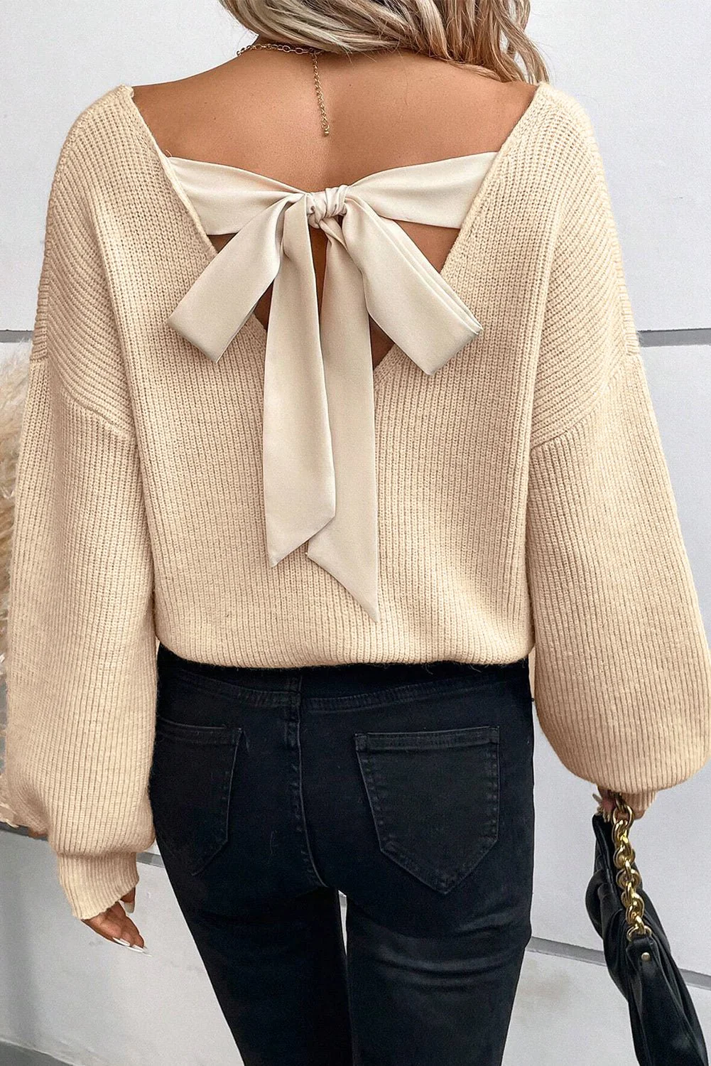 Tie The Back Sweater - Image 5