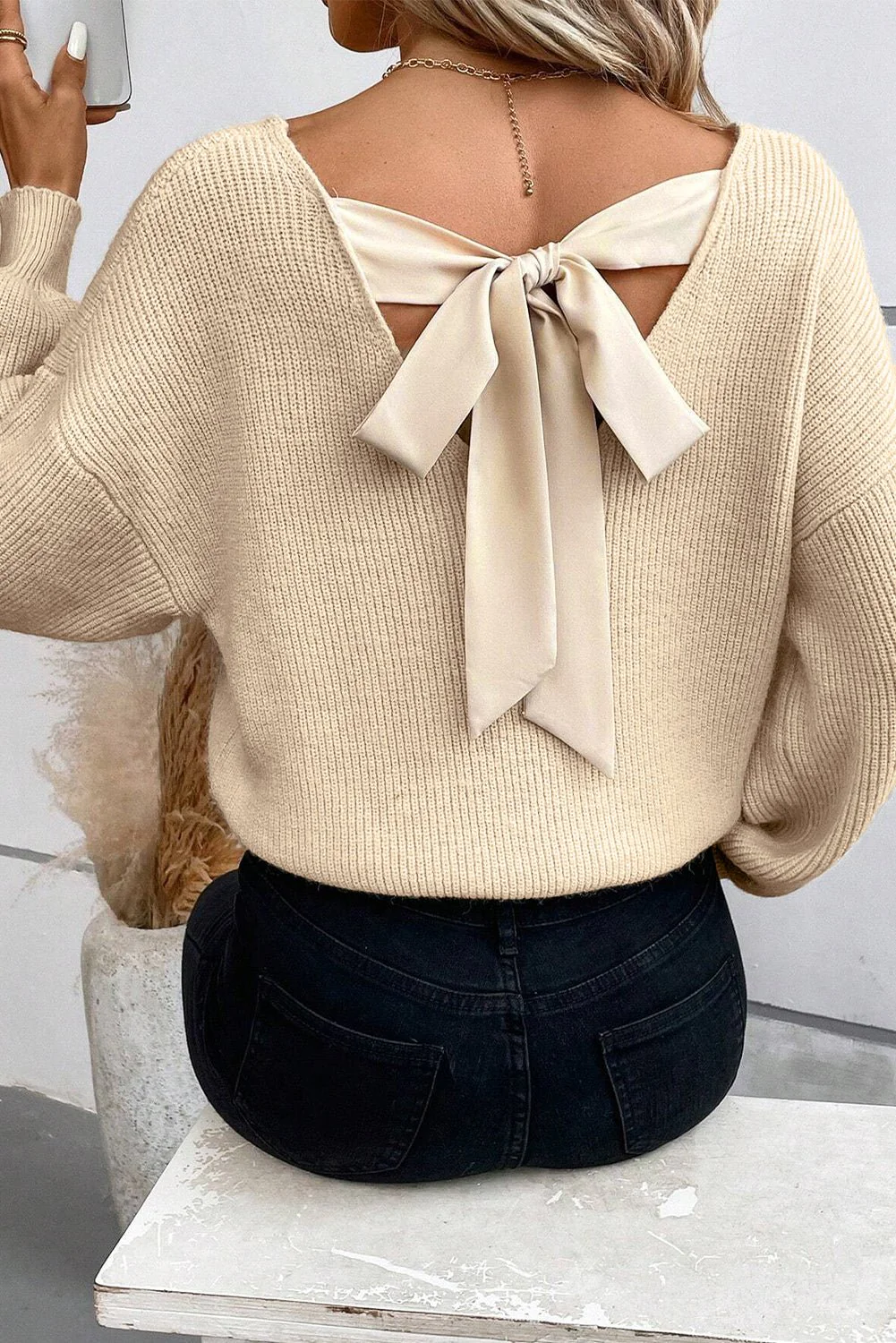 Tie The Back Sweater - Image 6