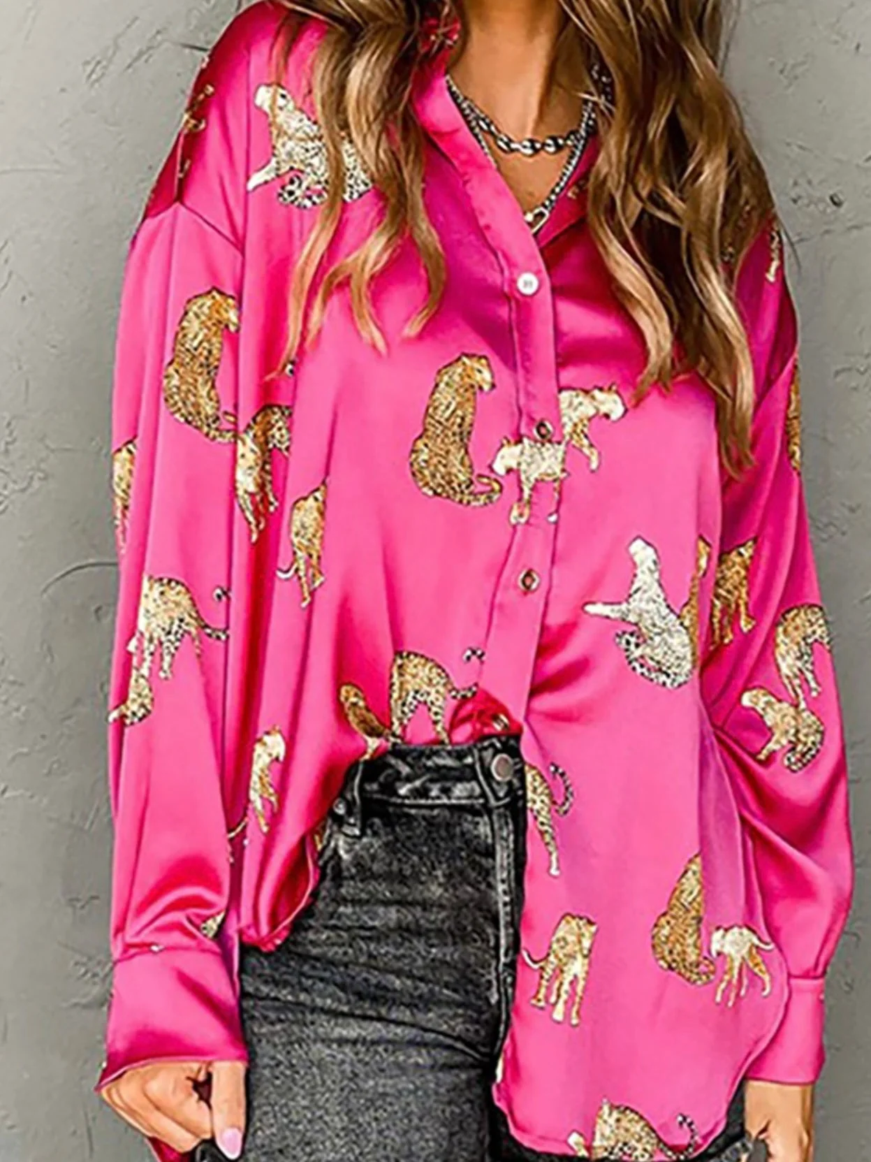 Tiger Print Blouse - Image 5