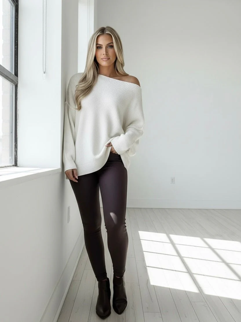Snowdrift Slouch Knit Sweater - Image 2