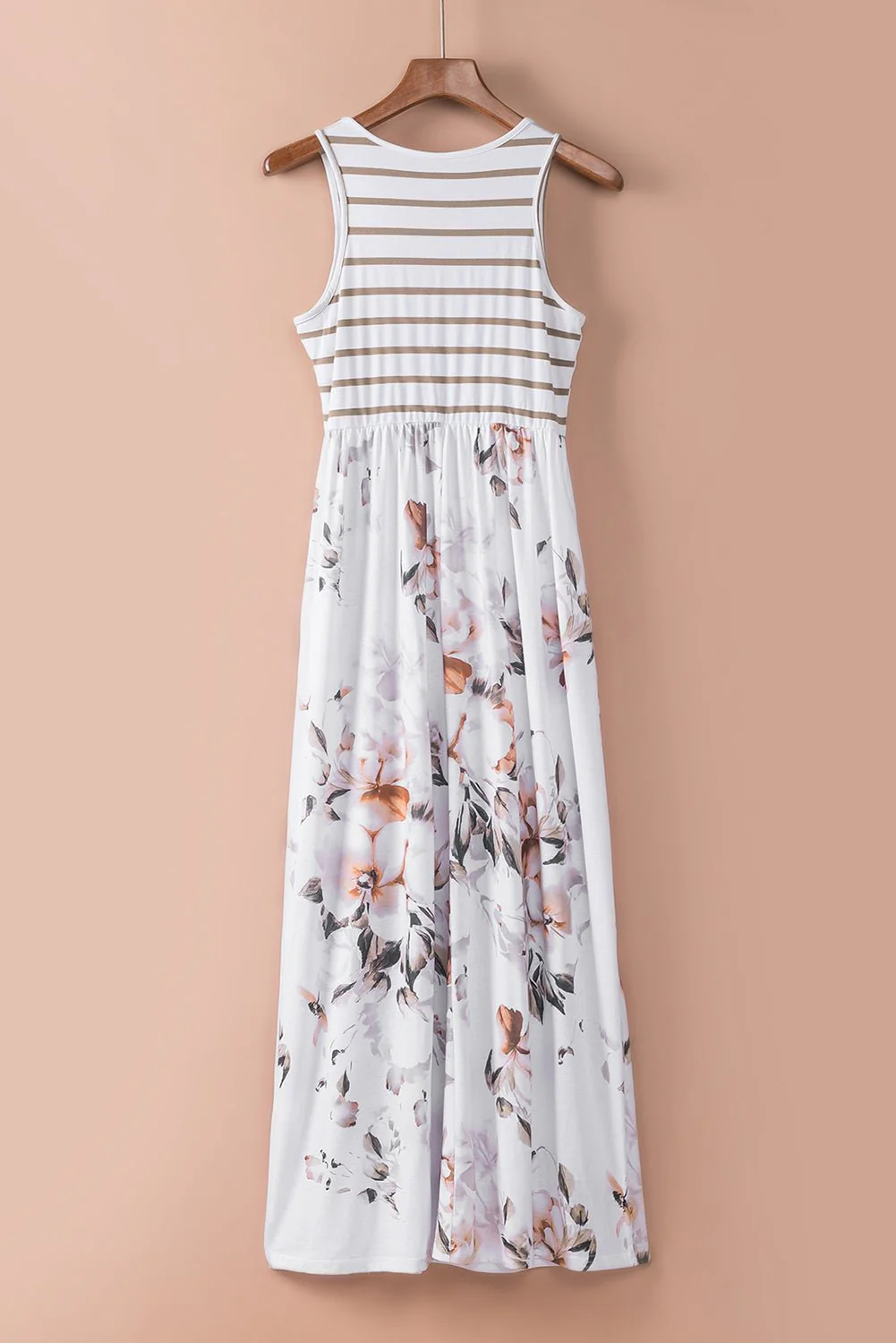 Stripe + Floral Maxi Dress - Image 11