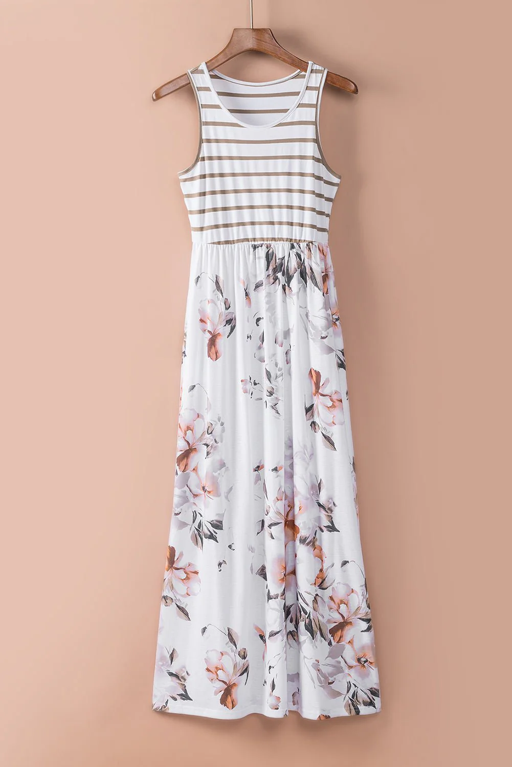 Stripe + Floral Maxi Dress - Image 12