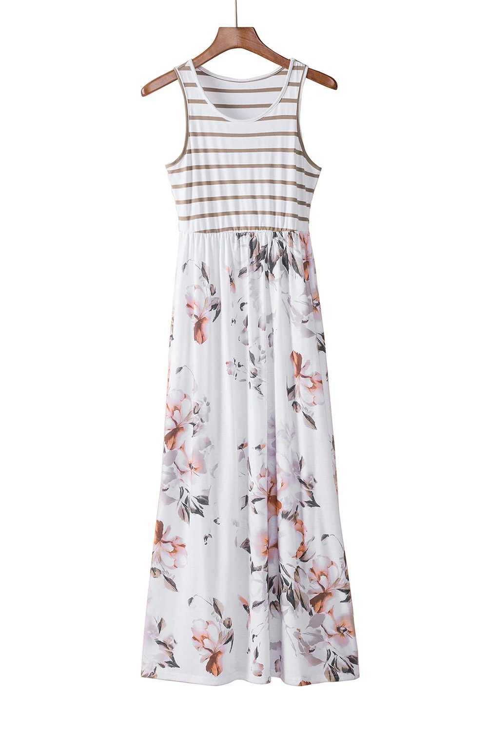 Stripe + Floral Maxi Dress - Image 4