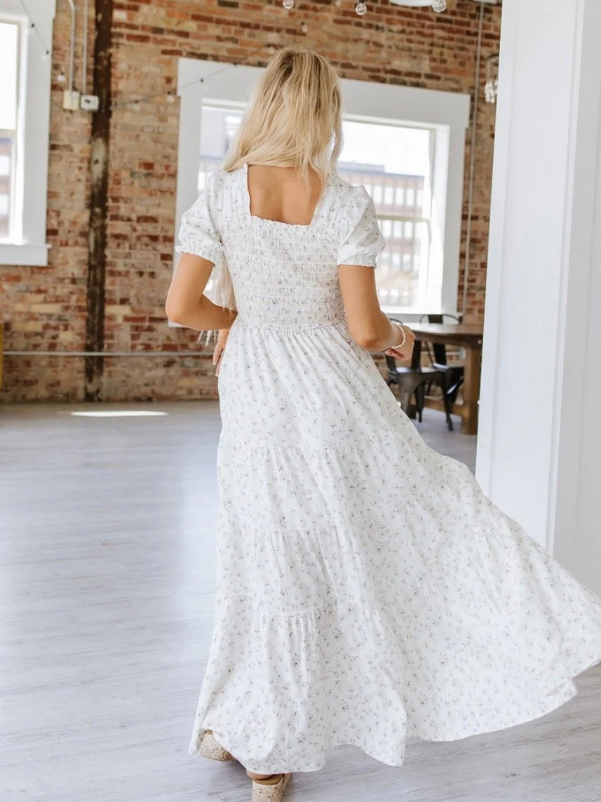 White Fields Maxi Dress - Image 10