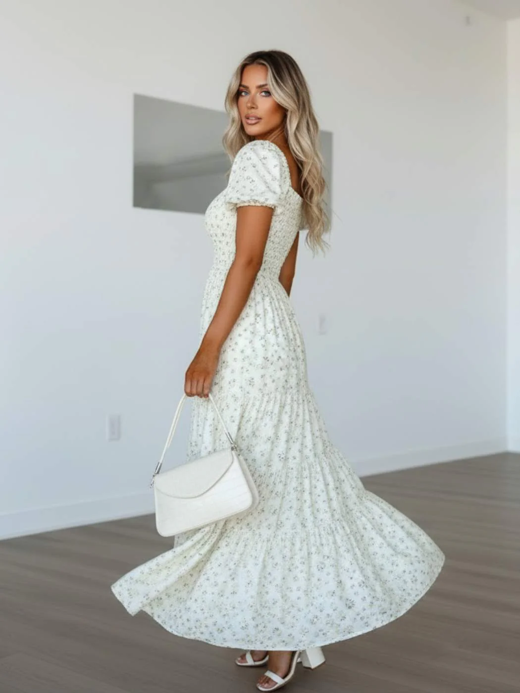 White Fields Maxi Dress - Image 3