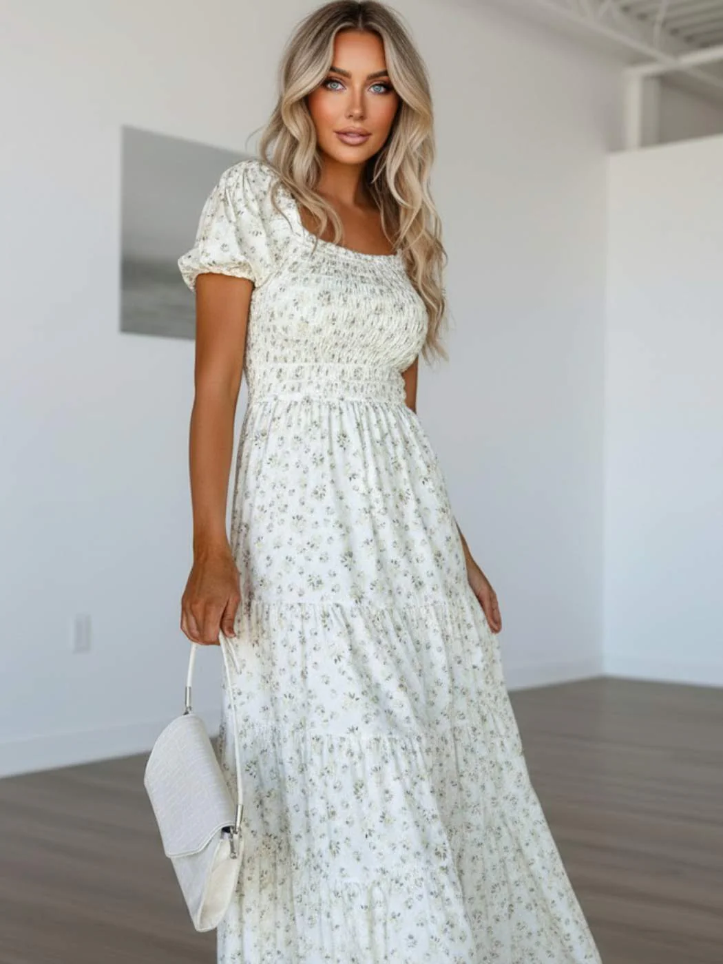 White Fields Maxi Dress - Image 6