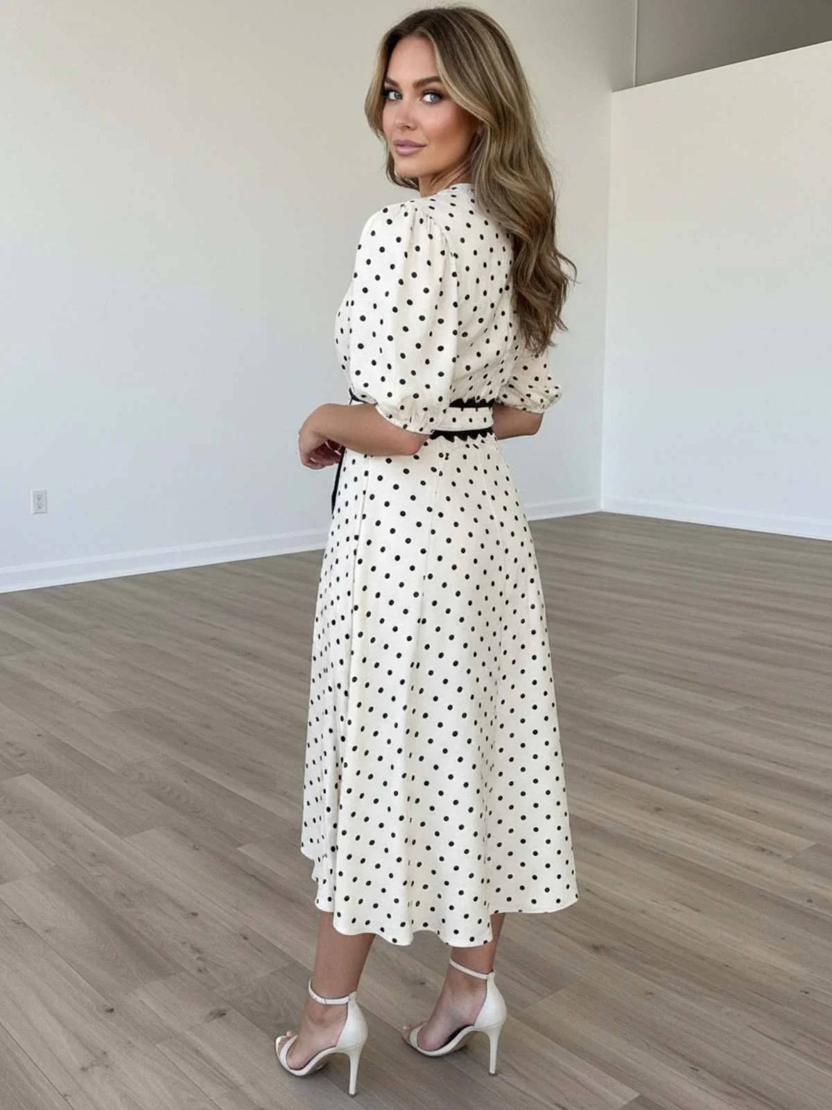 Sunday Stroll Polka Dot Dress - Image 4