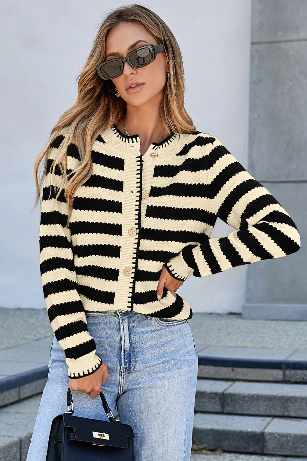 Chic Noir Cardigan - Image 13