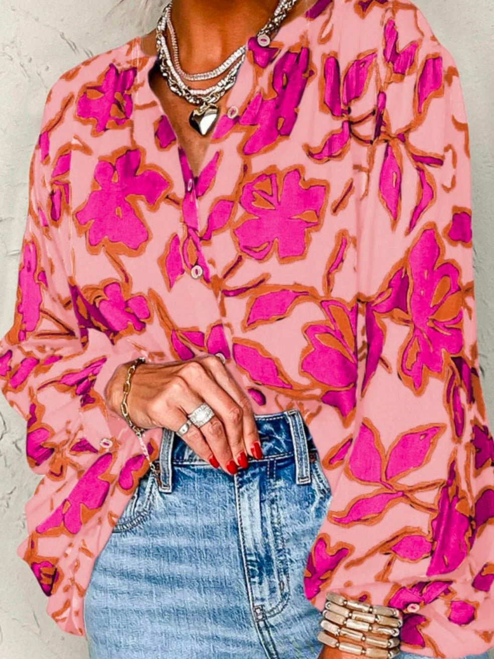 Wild Orchid Blouse Top - Image 3