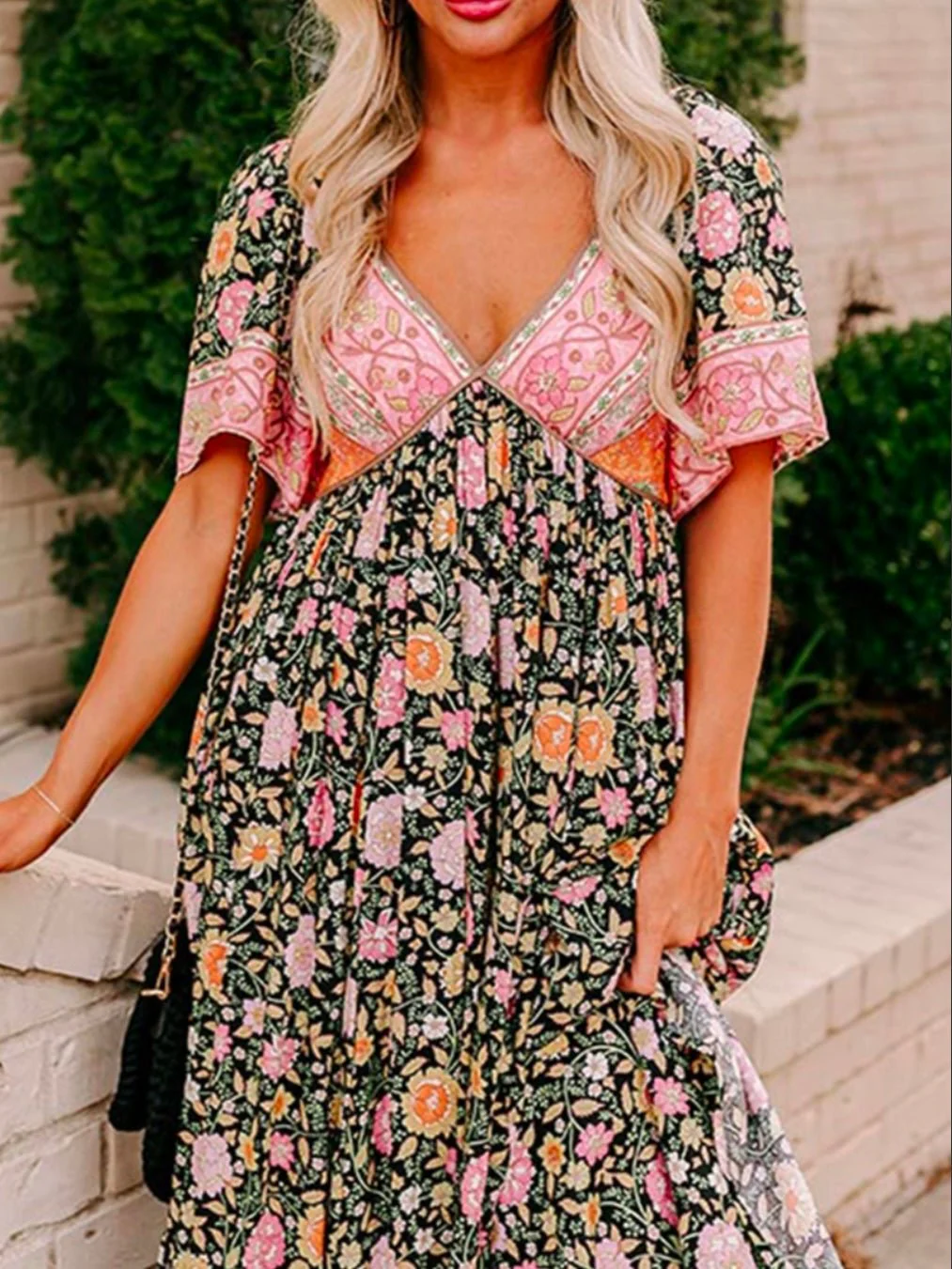 Wildflower Harmony Boho Dress - Image 3