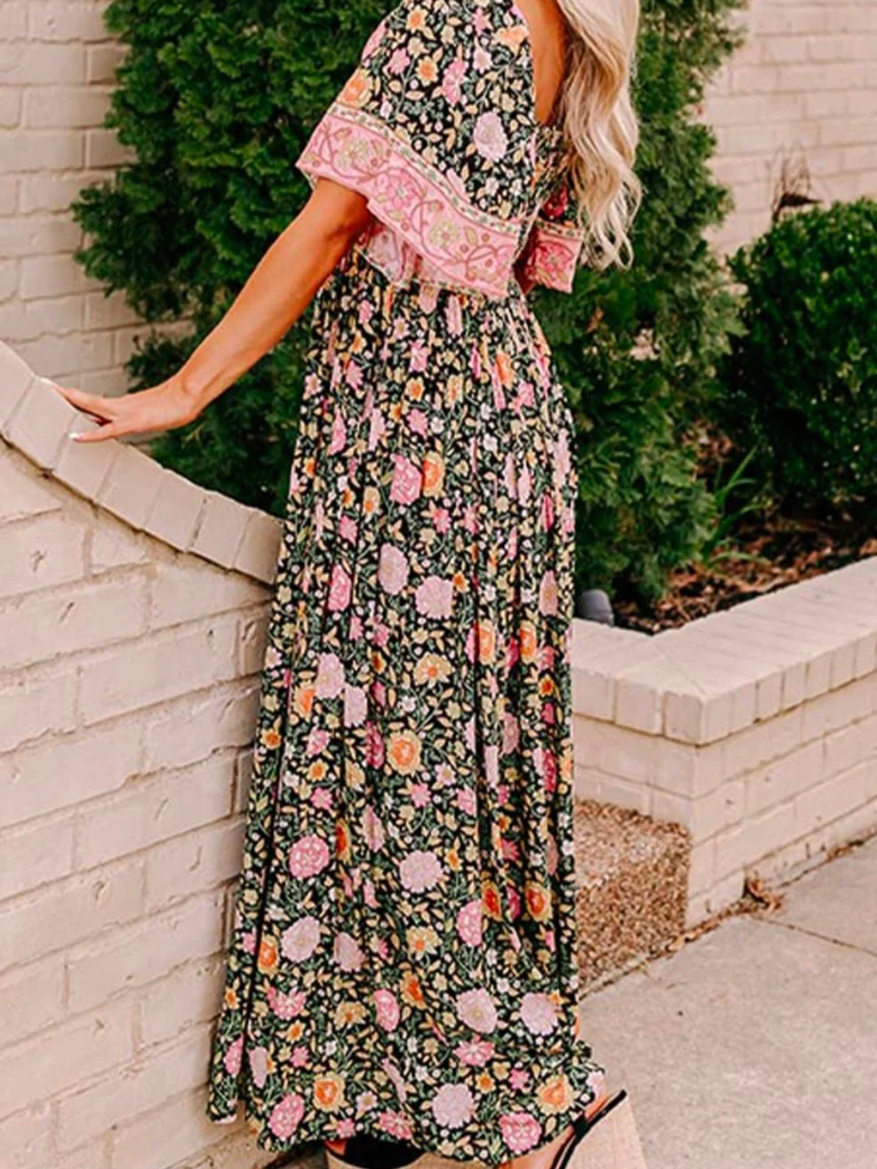 Wildflower Harmony Boho Dress - Image 4