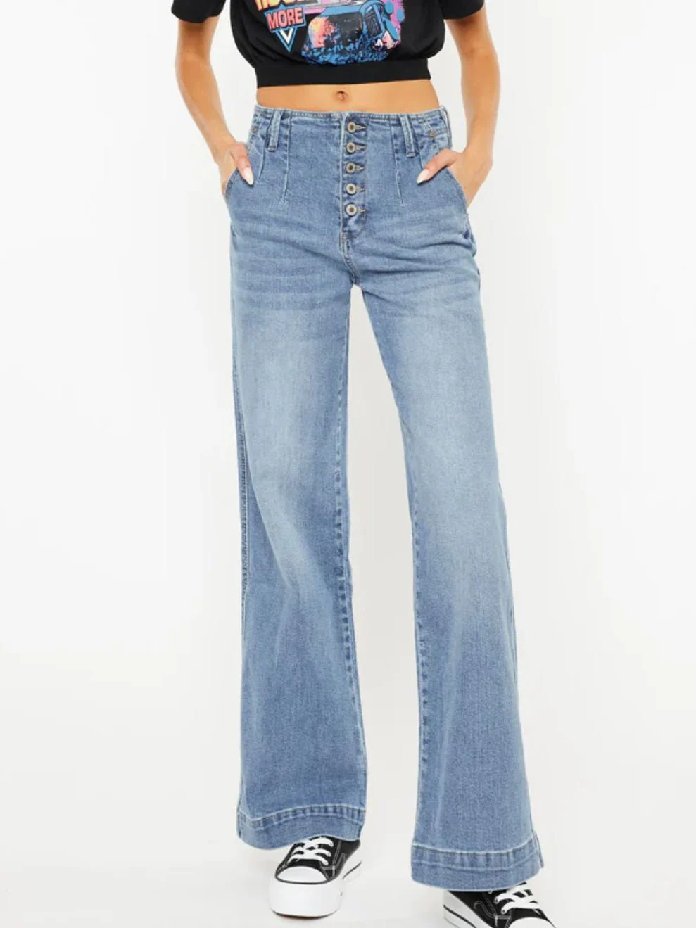 Zoey Wide Leg Jeans - Image 7